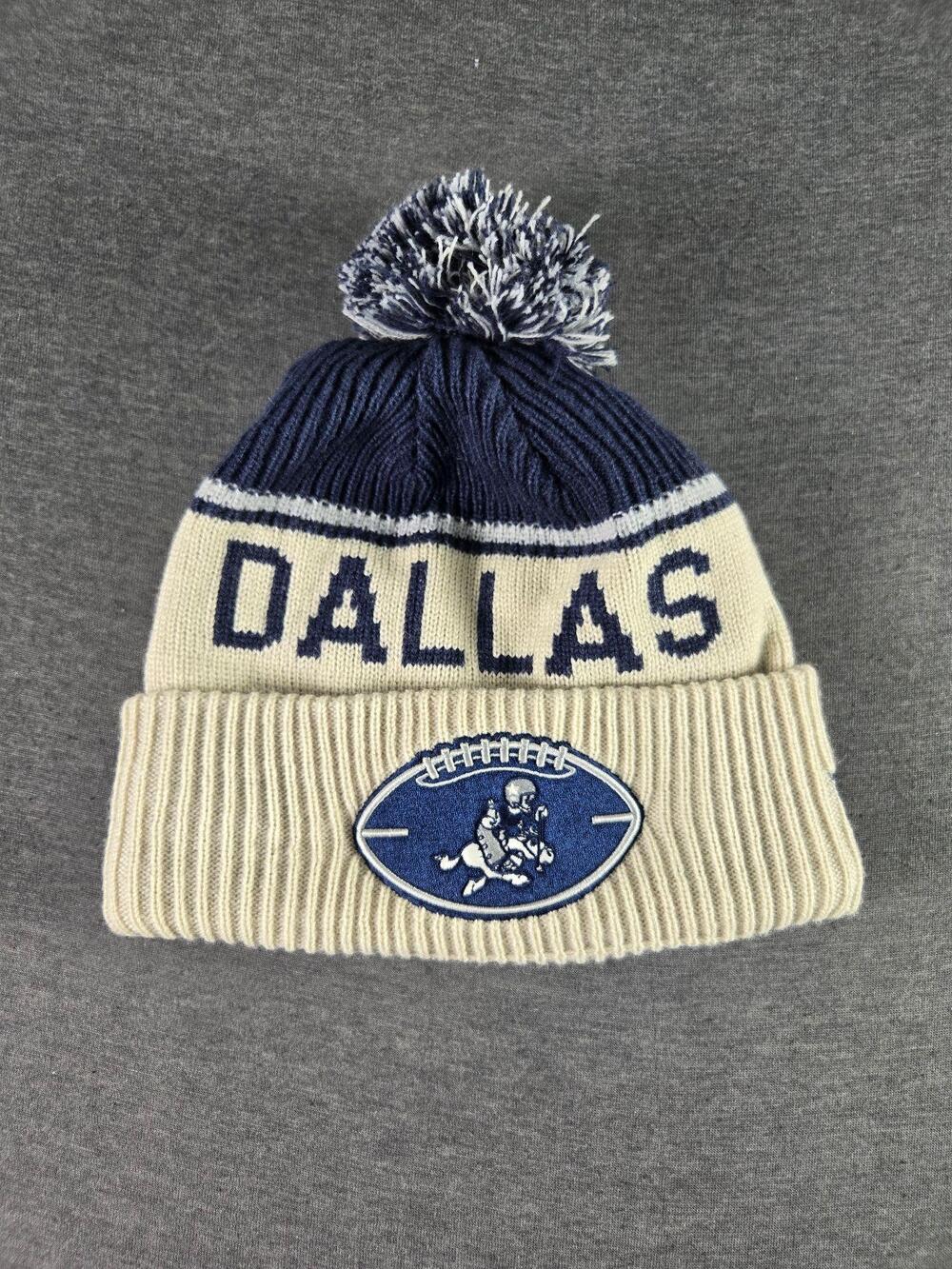 Dallas Cowboys Hat One Size New Era NFL Football Knit Beanie Pom Embroidered